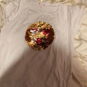 I am selling a short sleve sequins flip